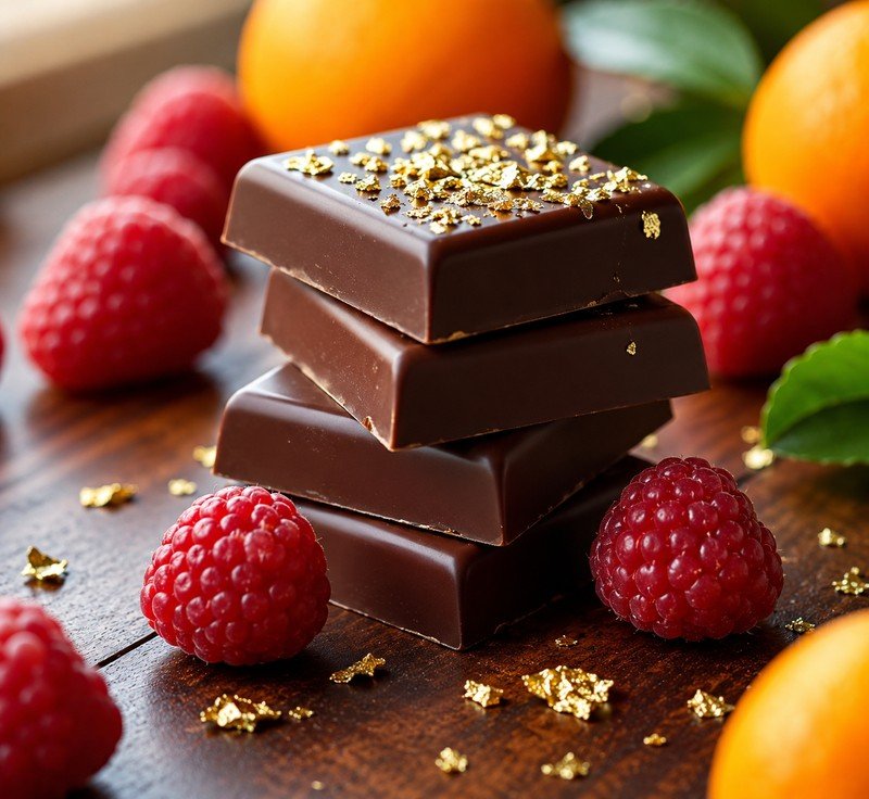 Premium chocolate pieces