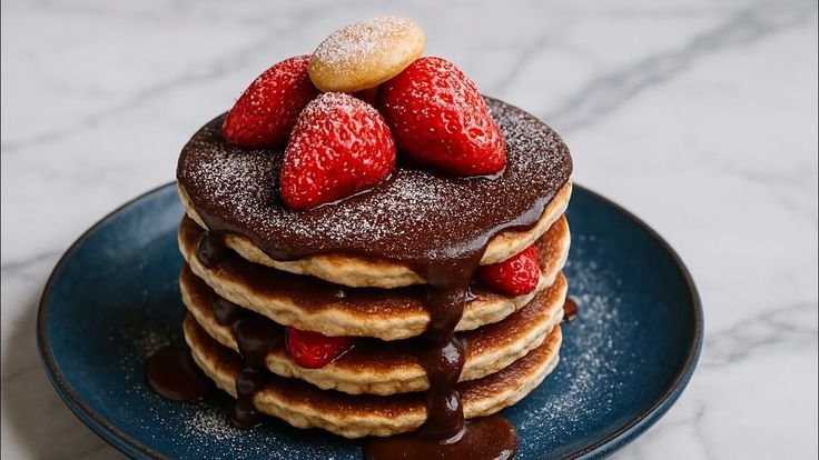 Chocolate Hazelnut Pancakes