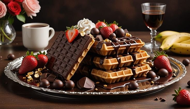 Loaded Chocolate Waffles
